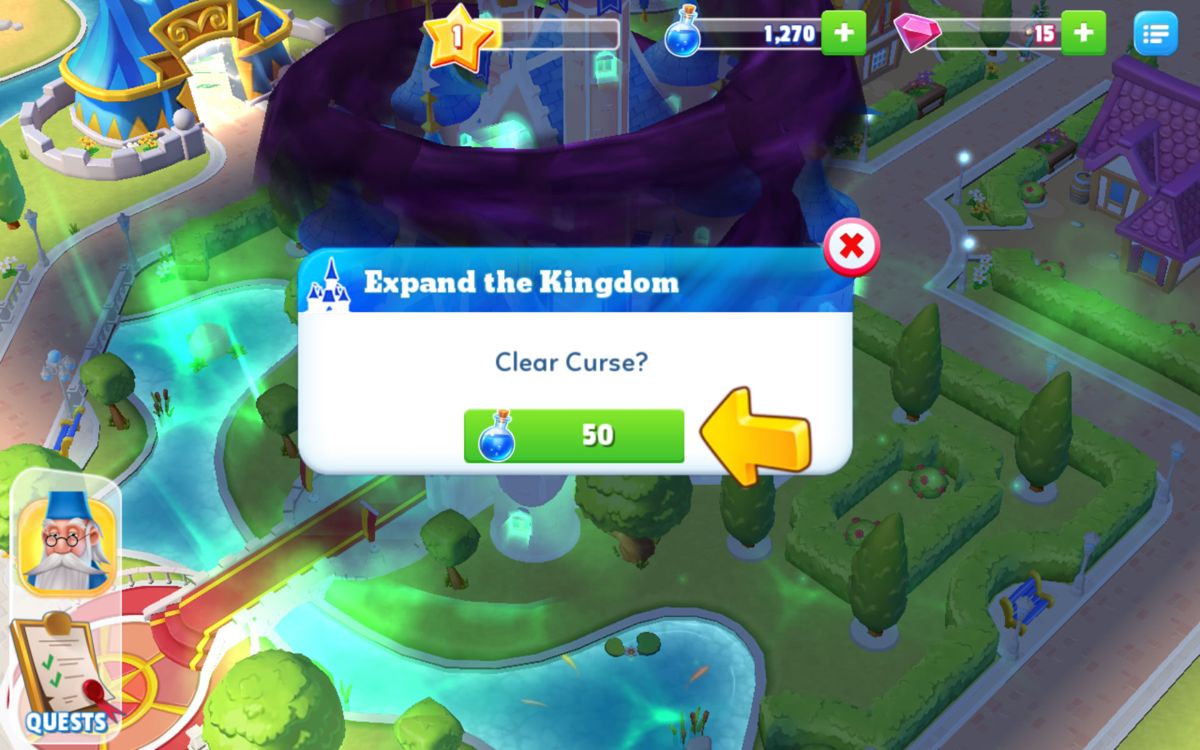 Screenshot of Disney Magic Kingdoms (Android, 2016) - MobyGames