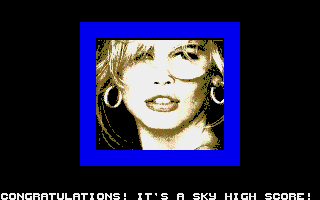 Sky High Stuntman (Atari ST) screenshot: High-score picture