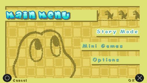 Frogger: Helmet Chaos (PSP) screenshot: Main menu