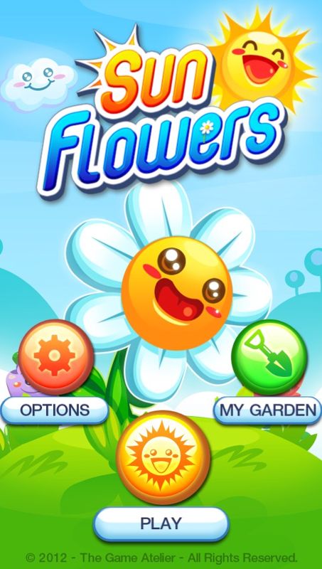 SunFlowers (PS Vita) screenshot: Main menu (Trial version)