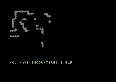 Kaiv (Commodore 64) screenshot: I met an elf