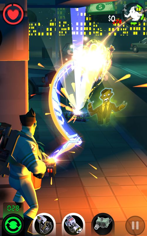 Screenshot of Ghostbusters: Slime City (Android, 2016) - MobyGames