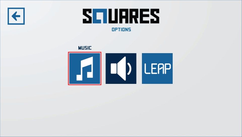 Squares (PS Vita) screenshot: Game options (Trial version)