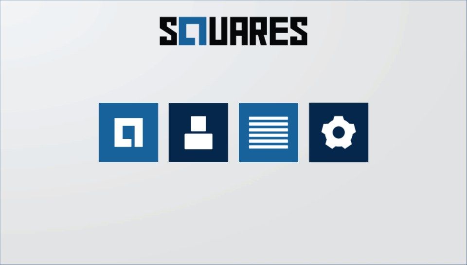 Squares (PS Vita) screenshot: Main menu (Trial version)