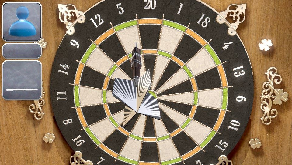Top Darts (PS Vita) screenshot: Throwing a dart (Trial version)