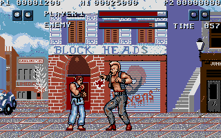 Street Fighter (Atari ST) screenshot: Here is a little size difference.