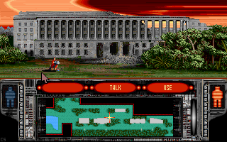 Free D.C! (DOS) screenshot: Do you recognize this building?