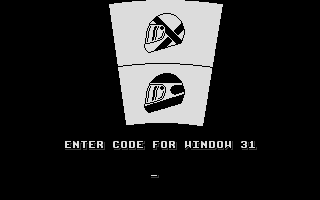 Lotus: The Ultimate Challenge (DOS) screenshot: Copy protection.