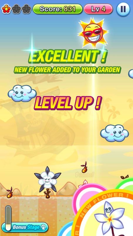 SunFlowers (PS Vita) screenshot: Leveling up (Trial version)