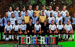 England Championship Special (DOS) screenshot: Title screen.