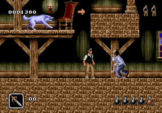 Bram Stoker's Dracula (Genesis) screenshot: Weird guy