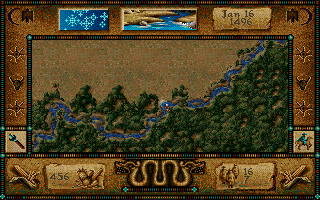 Seven Cities of Gold: Commemorative Edition (DOS) screenshot: Exploring...