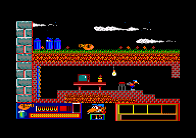 Goody (Amstrad CPC) screenshot: Starting location