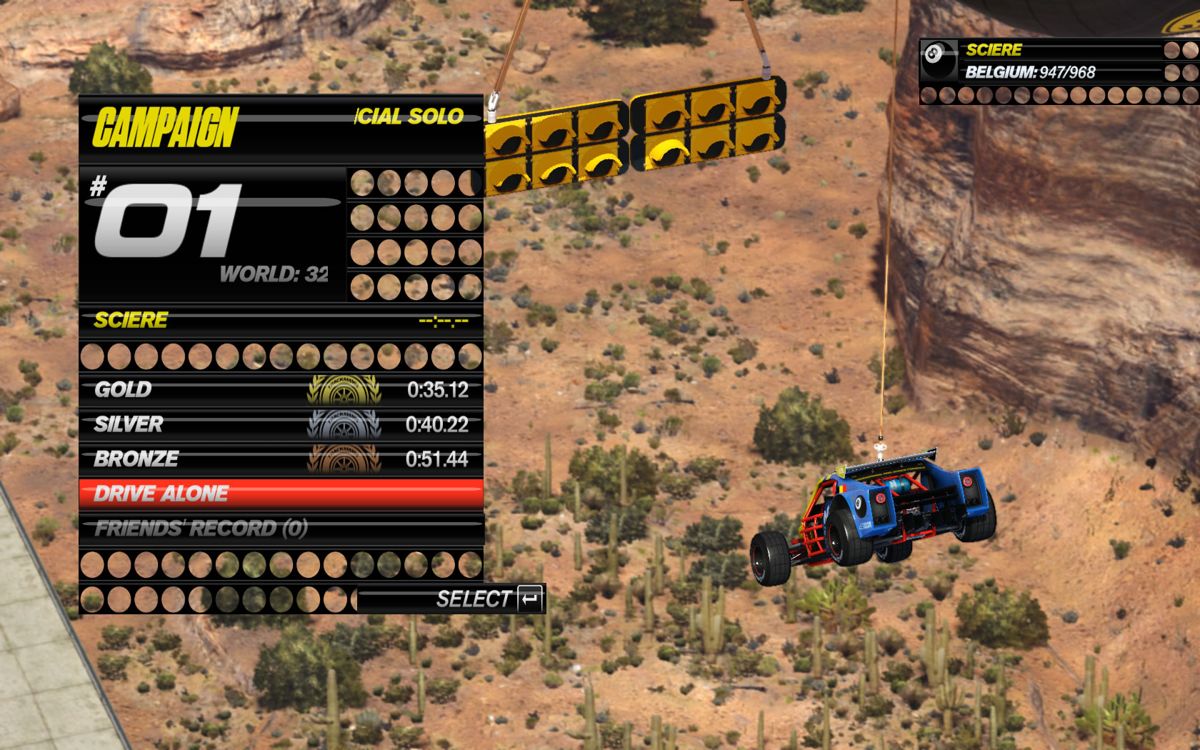 Trackmania: Turbo (Windows) screenshot: Start of a campaign race