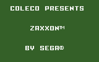 Zaxxon (Intellivision) screenshot: Title screen