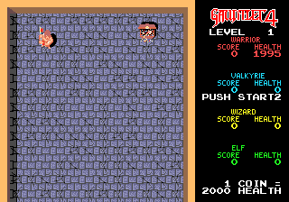 Gauntlet IV (Genesis) screenshot: Level 1 of the arcade mode