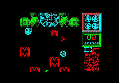 I, Ball (Amstrad CPC) screenshot: Made it to the end of level 1.
