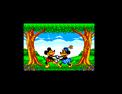 Castle of Illusion starring Mickey Mouse (SEGA Master System) screenshot: Mickey and Minnie lived peacefully...