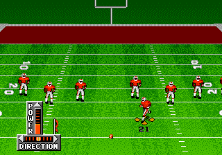 Bill Walsh College Football (Genesis) screenshot: Kick off