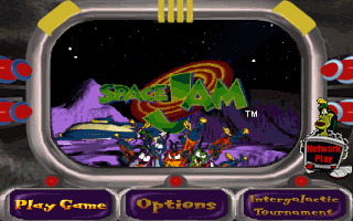Space Jam (DOS) screenshot: Main menu.