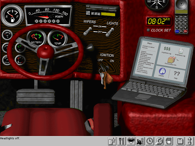 Crosscountry Canada: Platinum (Windows) screenshot: Looking down to see more of the dashboard.