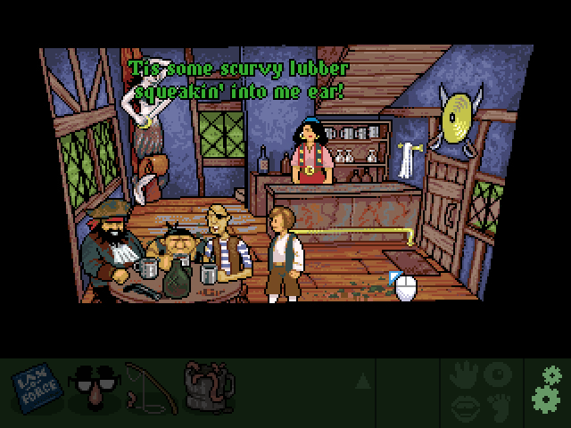 The Tales of Bingwood: Chapter I - To Save a Princess (Windows) screenshot: The Inn is plagued by pirates.