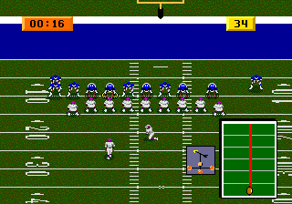 Screenshot of NFL Football '94 starring Joe Montana (Genesis, 1993