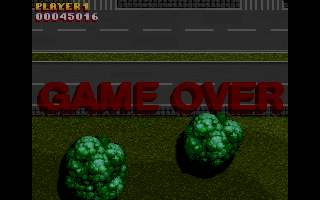 Wingstar (DOS) screenshot: Game over