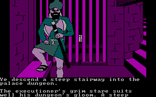 Talisman: Challenging the Sands of Time (DOS) screenshot: The guard who was dying to kill you.