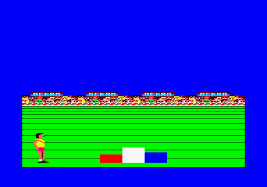 Daley Thompson's Super-Test (Amstrad CPC) screenshot: I lost all my lives.