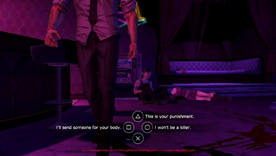 The Wolf Among Us (PS Vita) screenshot: Episode 5 - No happy ending for Georgie, either way