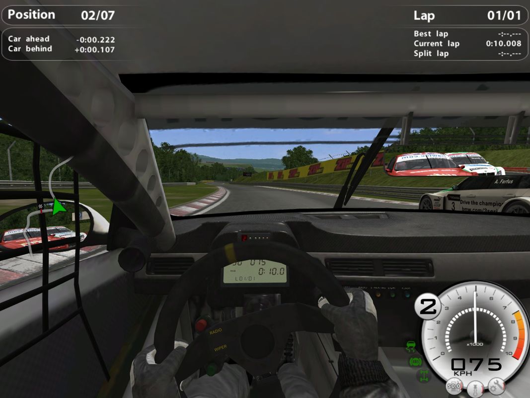GTR Evolution (Windows) screenshot: Preparing for an overtake.