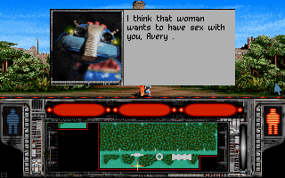 Free D.C! (DOS) screenshot: Watson analyses the situation correctly.