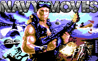 Navy Moves (Commodore 64) screenshot: Intro Screen.