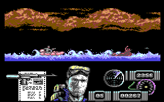 Navy Moves (Commodore 64) screenshot: ...while shooting enemies.