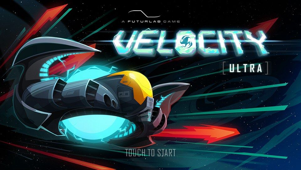 Velocity: Ultra (PS Vita) screenshot: Title screen (Trial version)