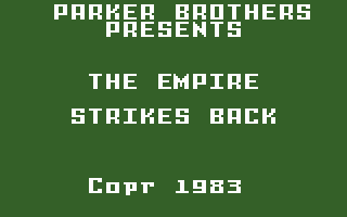 Star Wars: The Empire Strikes Back (Intellivision) screenshot: Title screen
