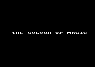 The Colour of Magic (Amstrad CPC) screenshot: Loading screen