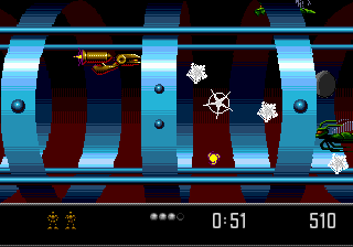 Vectorman 2 (Genesis) screenshot: Bonus level - shmup