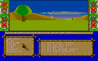 Sapiens (Atari ST) screenshot: Just starting