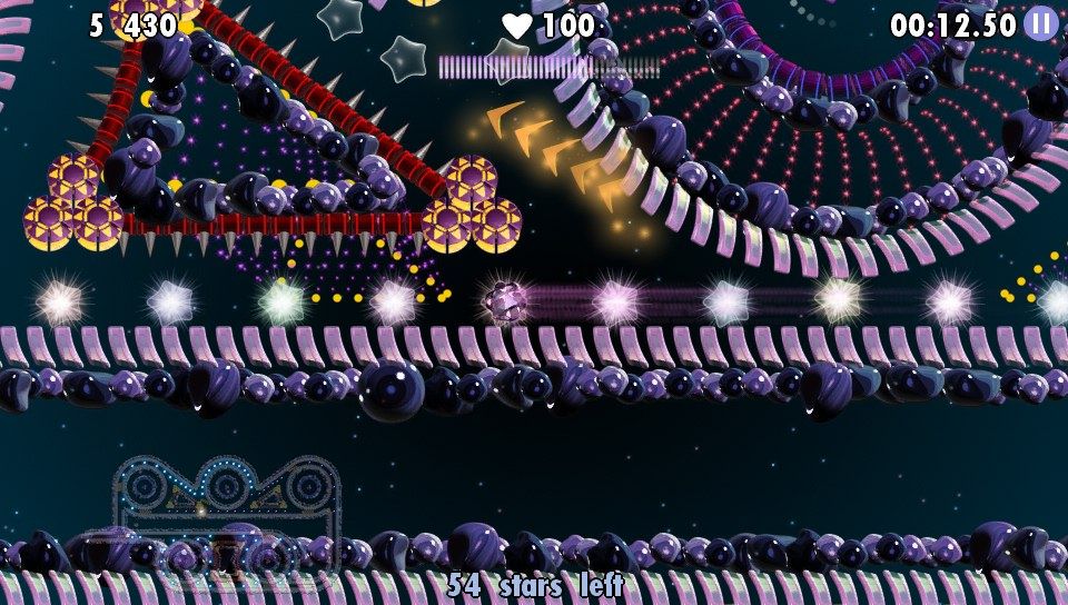 StarDrone: Extreme (PS Vita) screenshot: Olympus level in progress (Trial version)