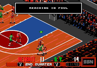 David Robinson's Supreme Court (Genesis) screenshot: A foul