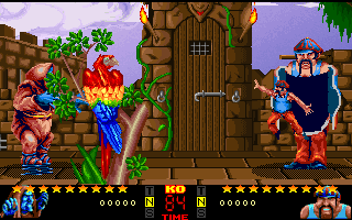 Dangerous Streets (DOS) screenshot: Pinen's special attack consists of releasing a smaller version of himself out of his belly to attack.