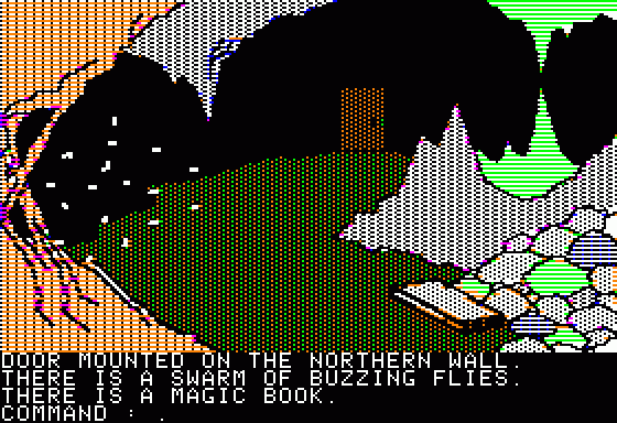 Transylvania (Apple II) screenshot: The Magician's cave