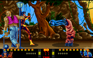 Dangerous Streets (DOS) screenshot: His special attack is to phantom out of his rags and float at the opponent.