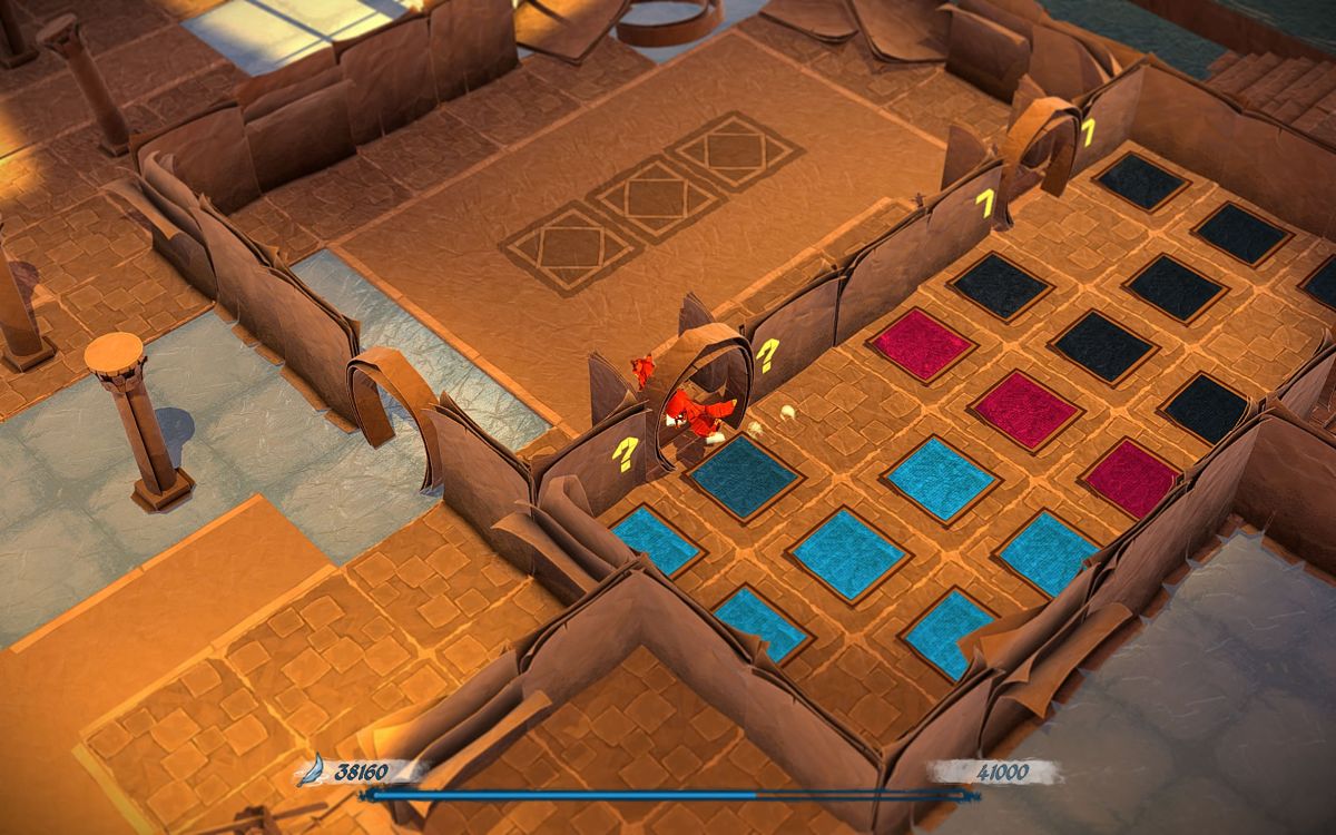 Epistory: Typing Chronicles (Windows) screenshot: A puzzle section in the Drowning Halls