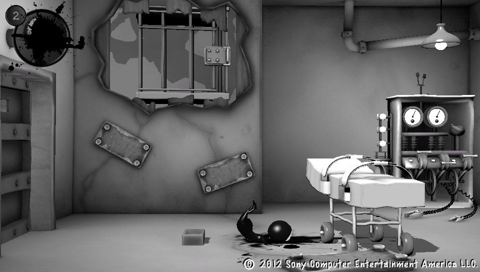 Escape Plan (PS Vita) screenshot: Even such a small thing as tripping over will end in a death scene (Trial version)