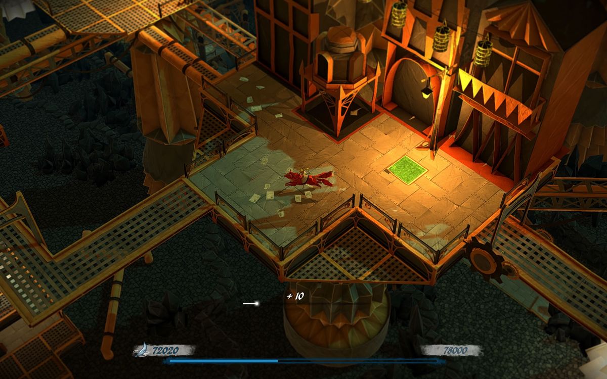 Epistory: Typing Chronicles (Windows) screenshot: The coloured tiles most likely will unlock a secret.