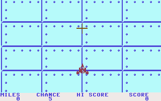 Espial (Commodore 64) screenshot: This is where we start out.