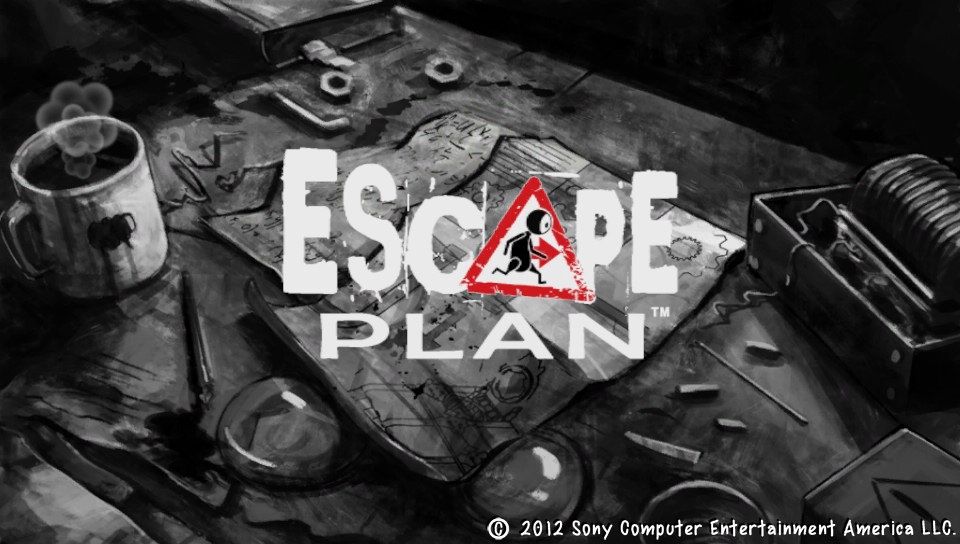 Escape Plan (PS Vita) screenshot: Main title (Trial version)